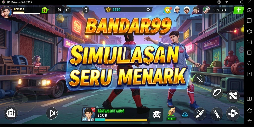 Tampilan gameplay yang mendebarkan dan interaktif dari BANDAR99.