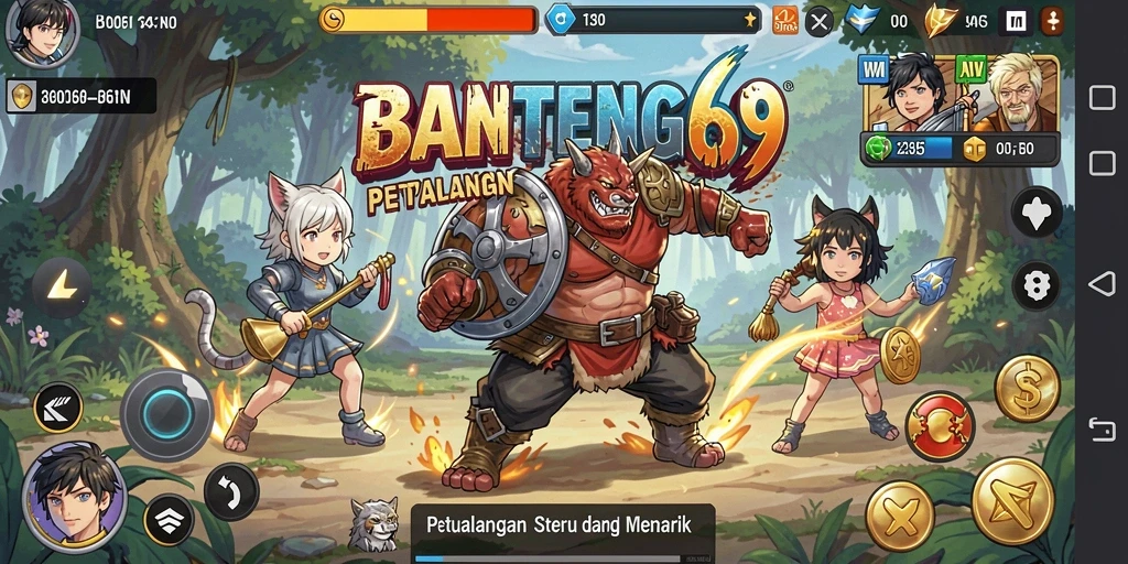 Gameplay seru dengan karakter anime yang menarik dan penuh aksi.