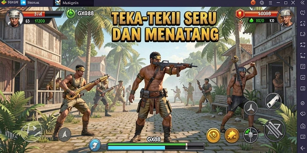Tampilan gameplay GX88 yang menantang dan menarik.