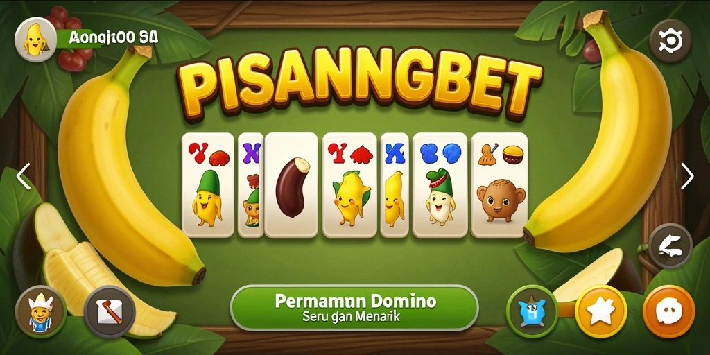 Screenshot PISANGBET menunjukkan gameplay Domino yang seru dan interaktif.