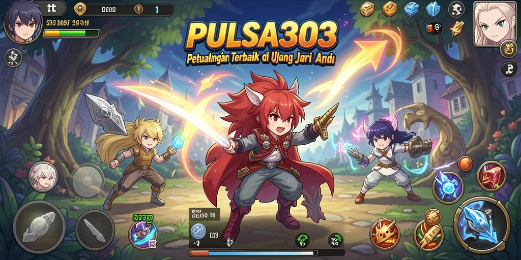 Gameplay seru menghadirkan karakter anime favorit.