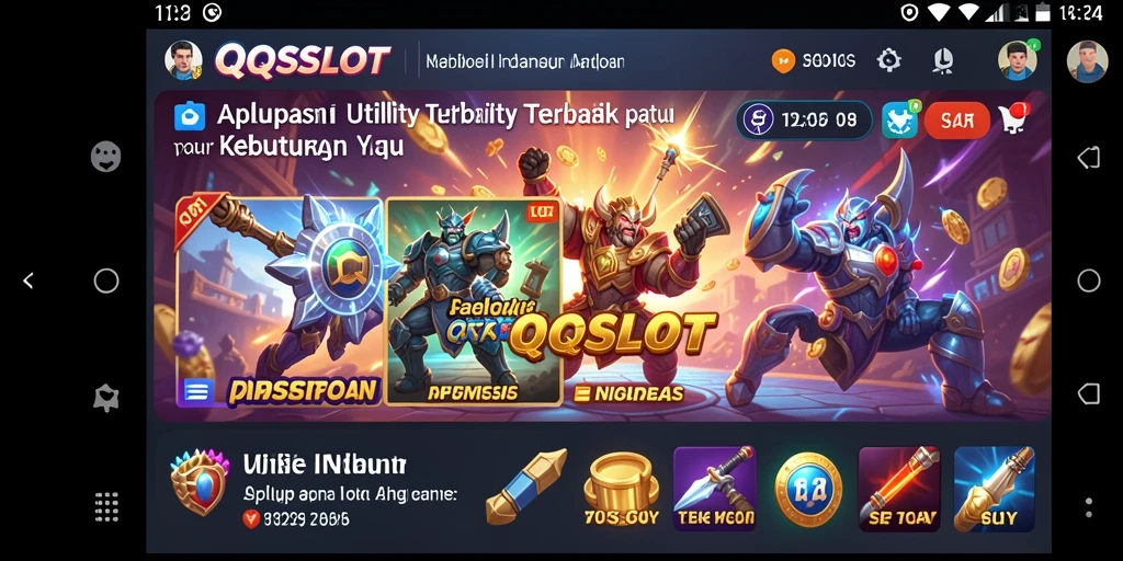 Tampilan menarik dari aplikasi QQSLOT dalam pengaturan Utility.