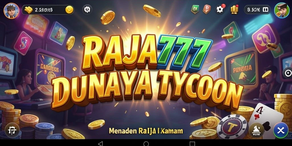 Screenshot utama RAJA777 yang menunjukkan interaksi gameplay Tycoon.