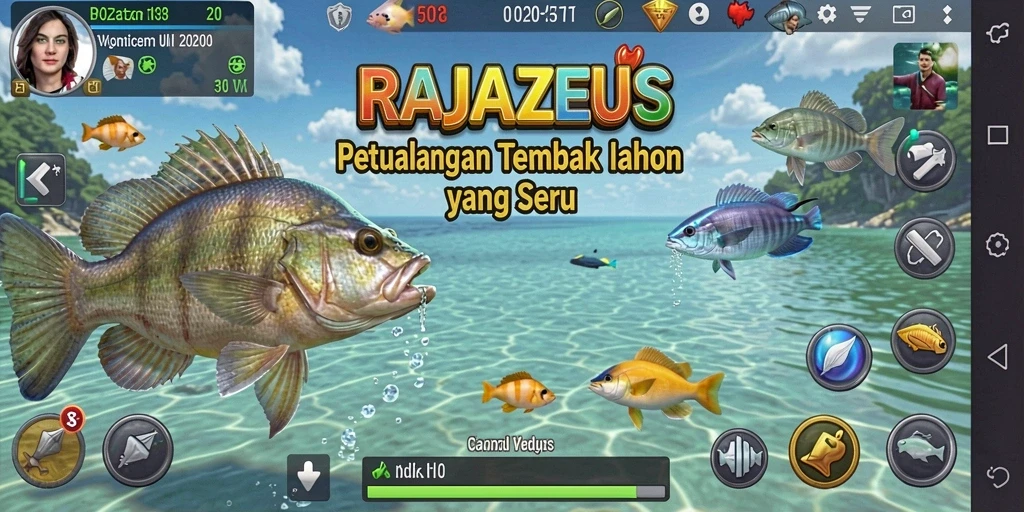 Gameplay seru Tembak Ikan di RAJAZEUS