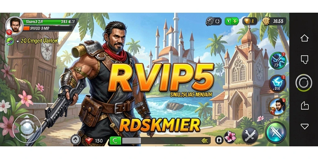 Tampilan utama RVIP5 dengan gameplay simulasi yang menarik.