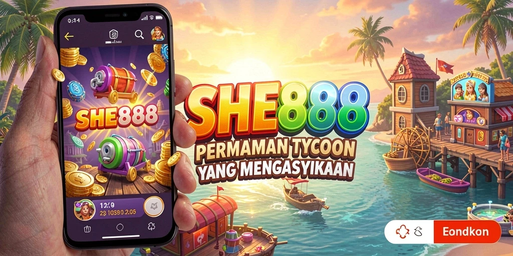 Screenshot utama SHE888 menampilkan gameplay Tycoon yang seru.
