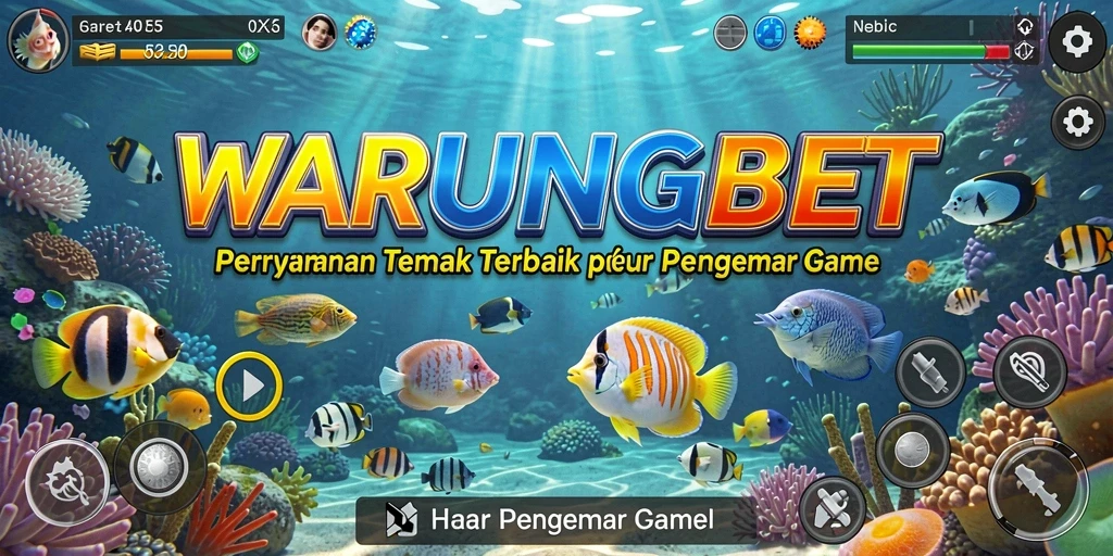 Gameplay seru menembak ikan di WARUNGBET.